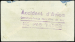 10 mai 1930 Argentine n°277 + 283 + PA14 sur lettre pour la Belgique avec au verso grande griffe violette