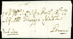 Lettre de Bastia pour Gênes (juillet 1716) avec texte en italien (sans marque postale). Rare et TB