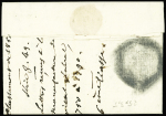 lettre de Bastia pour Narbonne (1790) avec MP "Corse" (L n°6). TB