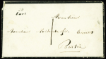 2 lettres avec cursive "19 Luri" dont l'une adressée en Belgique (1854) ind 9 chaque. TB