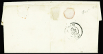 N°22 OBL GC 715 + CAD T22 "Campile (19)" (1864) sur lettre, ind 15, TB