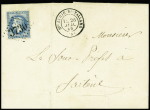 N°29 OBL GC 3730 + T17 "Ste Lucie di Tallano (19)" (1869) sur lettre, ind 13. TB