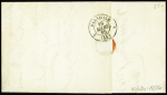 N°22 OBL GC 2240 + T15 "Ajaccio BAT a VAP" (1865 - Salles n°432) sur lettre, ind 14. TB