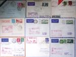 Collection de 77 plis du 2ème Air Bleu + divers dont plusieurs signatures de pîlotes dont Libert, Dhé, Vanier, Darque. Est jointe la brochure de G.Pierre et Marcel Mayer