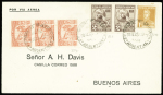 Ligne de Patagonie 31 oct 1929 Comodoro Rivadavia Buenos Aires par Saint Exupery (Muller n°61 Argentine 70 plis existants). TB