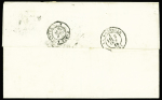 N°29 + 31 OBL étoile 1 + CAD octogonal "Paris Pl. de la Bourse E2" (1869) sur lettre pour La Rochelle. TB
