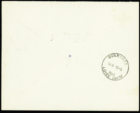 3 lettres de la poche de Saint Nazaire dont 2 à en-tête "Croix Rouge française comité de la presqu'île guérandaise". TB