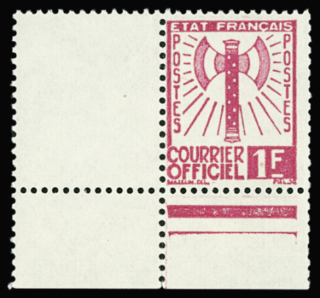 N°6 1F rose, Francisque, CDF, neuf **, TB