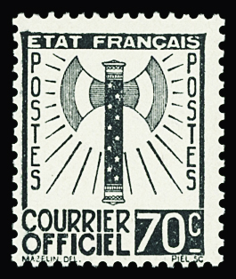 N°5 70c gris-noir, Francisque, neuf **, TB