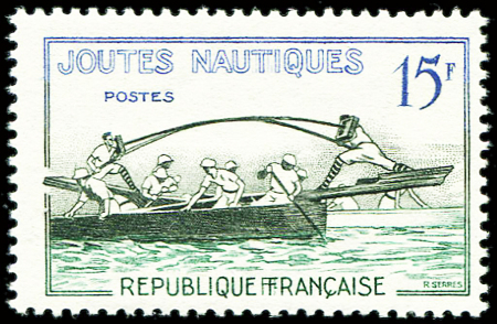 N°1162a Joutes Nautiques, 2 F à FRANCAISE, neuf **, TB