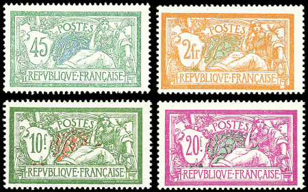 N°143, 145, 207 et 208, Merson, tous centrage correct, neuf **, TB