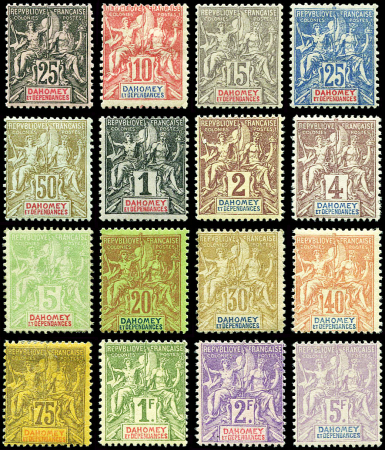 N°1, 2/5 et 6/17 (sauf n° 13) : Type Groupe de 1900-05, neuf *, TB