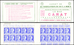 N°1011B-C37 Muller, 20f. bleu, n°1011Bd, T II, S. 13-57, CARAT, daté 27/11/57, n°28097, découpe décalée, amorce de double pub sur 5 ex., TB
