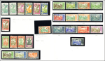 Lot de 47 timbres Poste, PA et Taxe, obl. càd CAYENNE/FRANCE LIBRE, TB