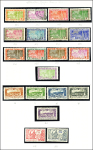 Lot de 47 timbres Poste, PA et Taxe, obl. càd CAYENNE/FRANCE LIBRE, TB