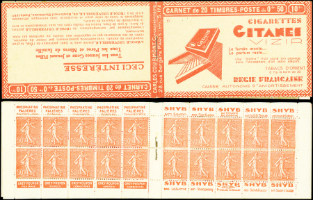 N°199-C29 Semeuse Lignée, 50c. rouge, n°199e, T IIB, S. 172, GITANES, TB