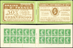 N°159-C3 Semeuse Camée, 10c. vert, n°159c, T IC, S. 28, PASTEUR à L'ECRAN, TB