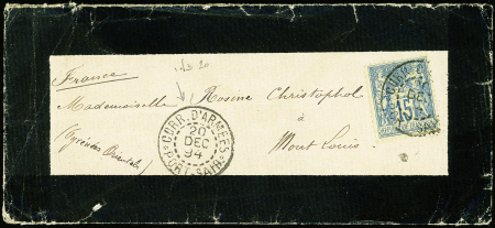 N°101 obl. càd CORR. D'ARMEES PORT SAID 20/12/94 s. Env., TB