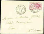 N°154 obl. VERSAILLES/CONGRES DE LA PAIX 21/5/19 s. Env., arr. PAU le 2(7)/5/19, TB