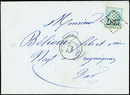 France N°29 obl. GC 2387 s. LAC, càd MONACO 23/12/(69), TB