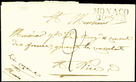 MP MONACO/29.OTB s. LSC pour Nice, Taxe 2, TTB