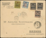 N°20 (2) + 22 + 23 + 24 obl. càd ZANZIBAR 23/12/97 s. Env., arr. DRESDE le 16/1/98, TB. C