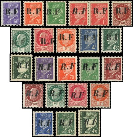 PONS N°1/12 : T I et T II sf. N°5 T I, **/*, N°8 T I défx, T II Faux (non comptés), les autres TB