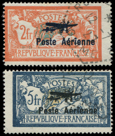 N°1/2 2f et 5f, Salon de Marseille, obl., décentré, sinon TB