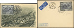 N°29 Paris, 1000f, obl. + une env. PJ et une carte maximum, TB