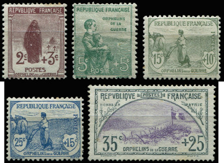 N°148/52 1ère série Orphelins, neuf *, TB