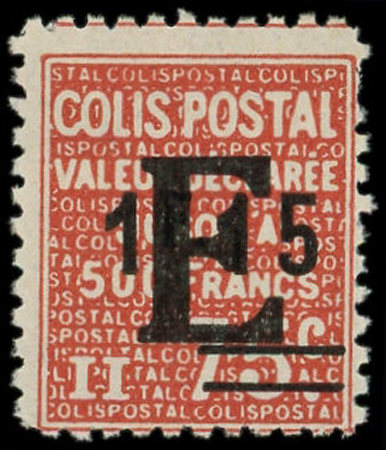 N°186D Majoration, E sur 1f15 sur 75c. rouge, neuf **, TB. Signé Calves (Maury N°155D)