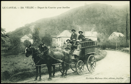 Carte postale illustrée : Le Cantal - Velzic dépar