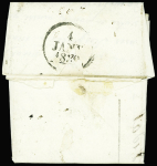 CANTAL Double cursive "14 Allanches Murat + dateur
