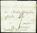 Lettre avec au recto MP rouge "61 Boulogne" avec a