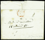 Lettre avec au recto MP rouge "61 Boulogne" avec a