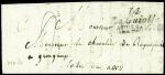 Double cursive "14 La Guiolle Chaudesaigues" (1826