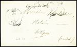 Lettre avec T14 Bort (1852) + cursive "14 Champs d