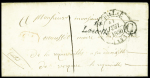 Cursive "14 Lascelle" + T14 Aurillac (1850) + boit