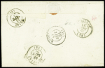 N°14 OBL PC 1659 + T22 Lascelle (1861) sur lettre 