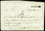 2 lettres avec MP "Mauriac" (L n°1A - vers 1788) e