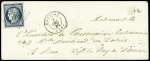 N°4 OBL PC 1932 + T15 Mauriac (1852) + "OR" sur le