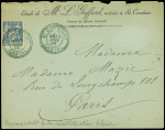 N°101 OBL CAD perlé bleu "St Constant Cantal" (189