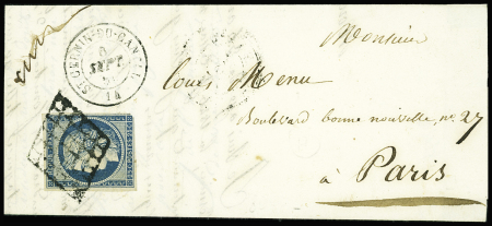 N°4 OBL grille + T15 "St Cernin du Cantal" (1850) 