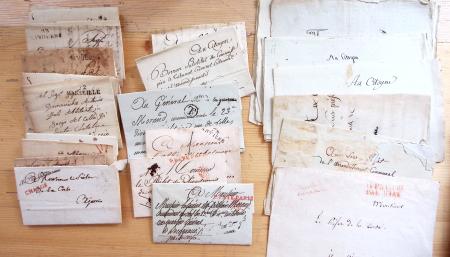 1800-50env. CORSE : Lot de plus de 500 lettres préphilatéliques