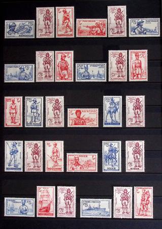 1860-1970 Ensemble de diverses colonies françaises