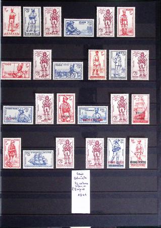 1860-1970 Ensemble de diverses colonies françaises