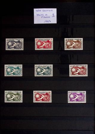 1860-1970 Ensemble de diverses colonies françaises