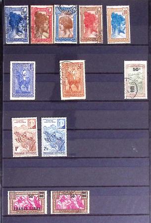 1860-1970 Ensemble de diverses colonies françaises