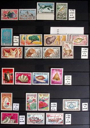 1860-1970 Ensemble de diverses colonies françaises