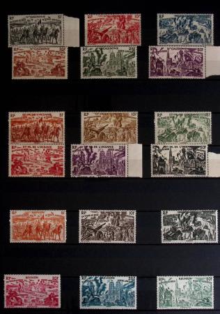1860-1970 Ensemble de diverses colonies françaises